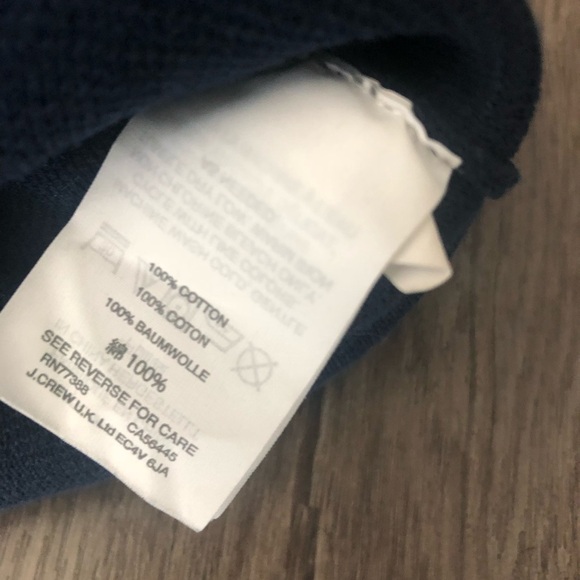 J. crew navy ruffle boatneck sweater M - Picture 7 of 8